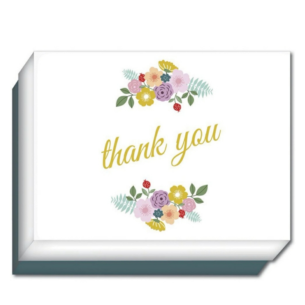 Crown Point Thank You Cards Floral 15 Count